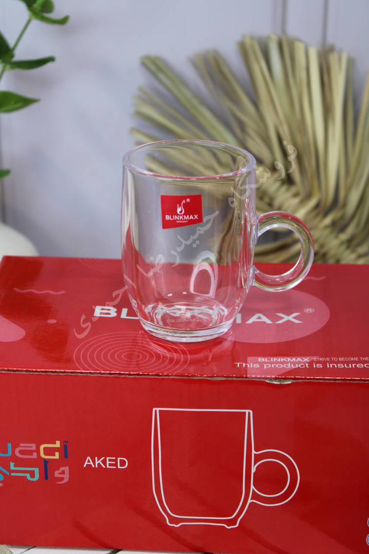 فنجان مارک بلینک مکس ساخت چین مدل بارل ساده جنس بلور