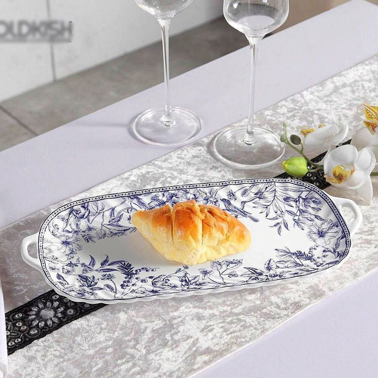 رولت خوری مارک گلدکیش مدل لوتوس جنس چینی ابعاد متوسط