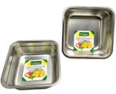 سرویس آبکش مارک یونیک وارداتی ساخت چین ۴ پارچه مدل مربعی جنس استیل نگیر و ضخیم