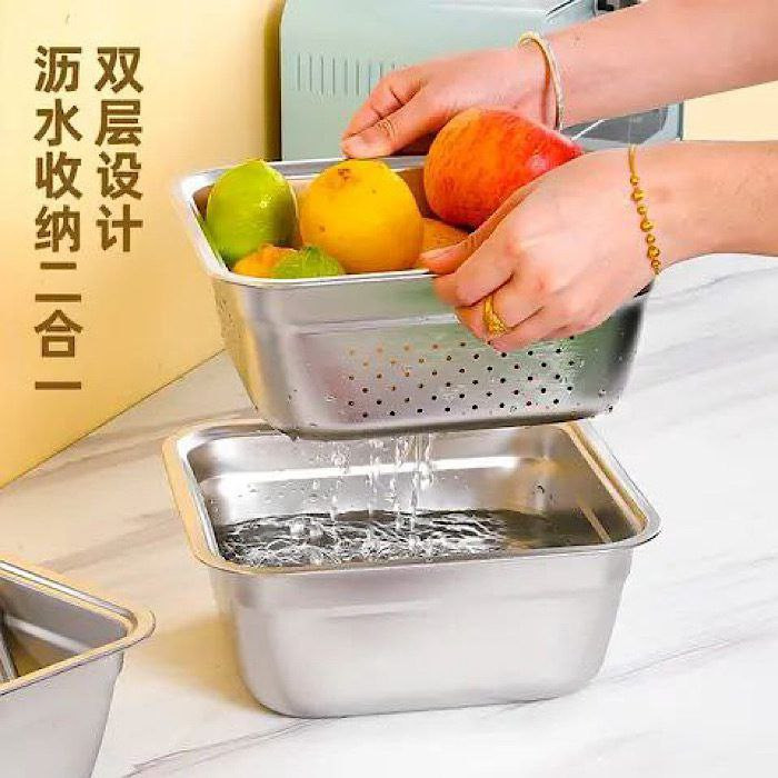 سرویس آبکش مارک یونیک وارداتی ساخت چین ۴ پارچه مدل مربعی جنس استیل نگیر و ضخیم
