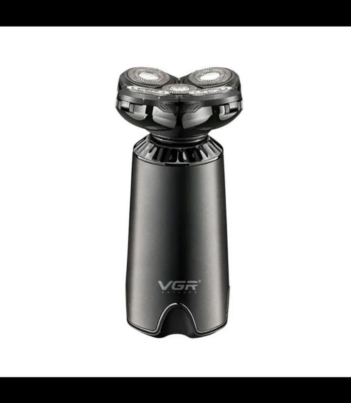 ماشین اصلاح صورت مارک VGR وارداتی ساخت چین مدل V-311 سه تیغ ضد آب نحوه اصلاح چرخشی جنس تیغه استیل پیشرفته