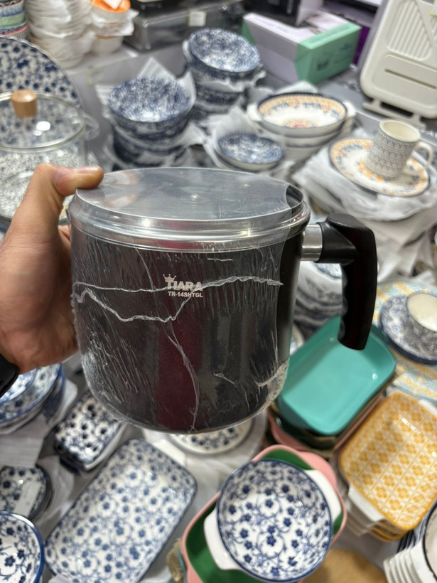 شیرجوش مارک تیارا ساخت ایران مدل کلاغی جنس دورو گرانیت سایز 14
