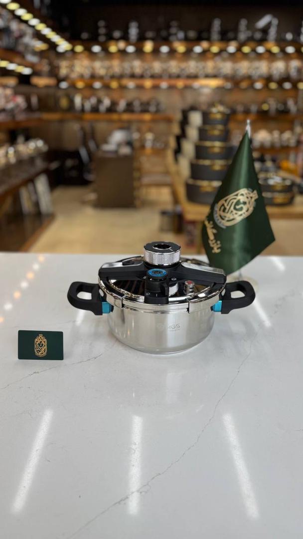 زودپز مارک Mgs اصلی حجم ۴ لیتر با گارانتی شرکتی جنس استیل درجه یک