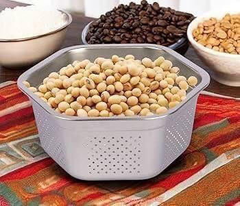 آبکش وارداتی ساخت چین مدل ۶ ضلعی سایز ۲۰ جنس استیل درجه یک