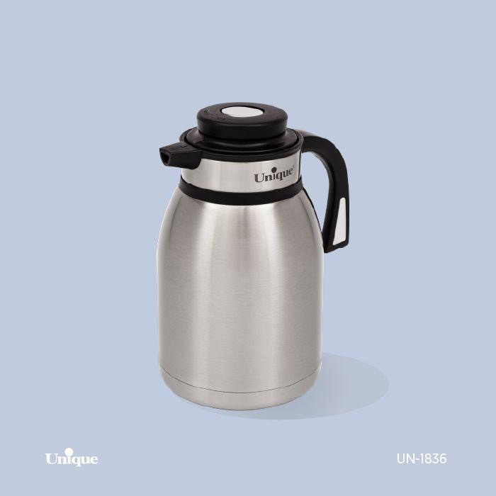 فلاسک مارک یونیک اصل شرکتی کد UN-1838 جنس داخل استیل گنجایش 2 لیتر نگهداری بالای ۱۰ ساعت