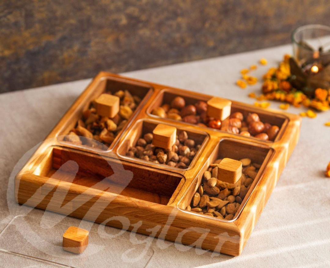 اردور خوری مدل مربع ۵ خانه ضلع ۲۹ سانت جنس چوب راش درب اکرولیک