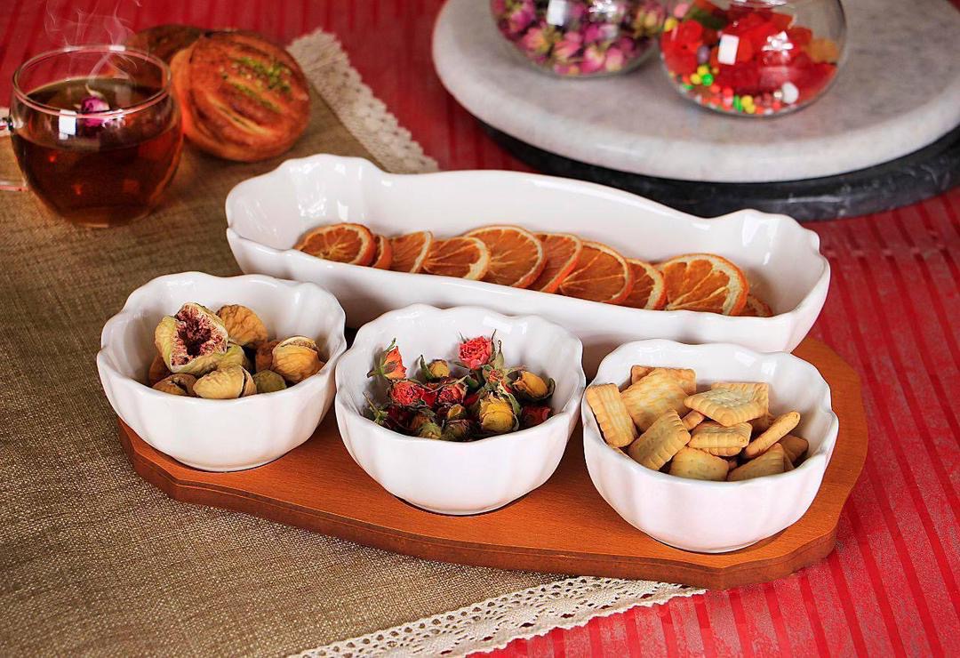 اردور خوری مدل ۴ خانه جنس سرامیک و زیره چوب راش