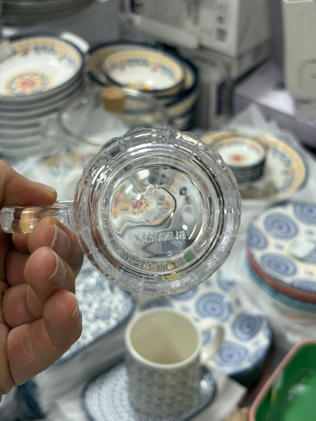 لیوان مارک بلینک مکس وارداتی ساخت چین طرح استریپ کد KTZB136 جنس بلور آنتی شوک