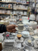 فنجان و نعلبکی قهوه خوری وارداتی ساخت چین مدل دیو و دلبر جنس سرامیک با جعبه کادو ست ۶ نفره