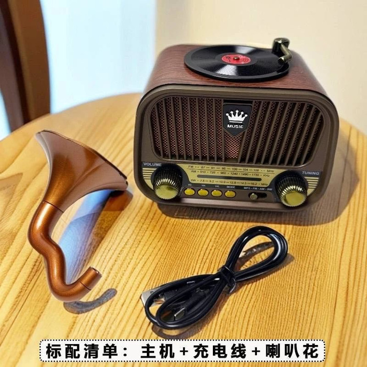 رادیو اسپیکر شارژی وارداتی ساخت چین دارای پورت usb باتری پرقدرت و بادوام