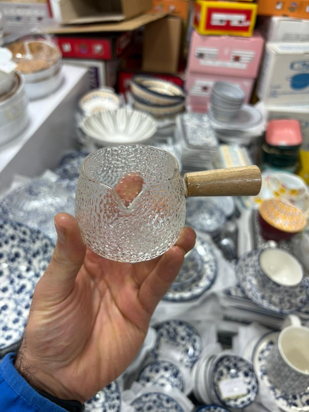 سس خوری پیرکس دسته بامبو وارداتی ساخت چین مناسب سس و زعفران