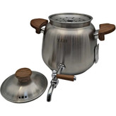 کتری مارک قیطاسی T.GH مدل شیردار کد ۶۰۰۴ جنس دسته باکالیت نسوز و جنس بدنه استیل ضخیم با حجم ۵/۵ لیتر با 15 ماه گارانتی