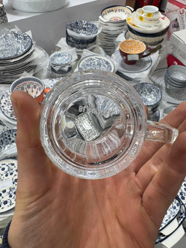 لیوان مارک بلینک مکس وارداتی ساخت چین مدل محک طرح خطی حجم ۲۰۵ میل