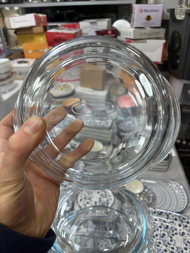 ست ۳ قابلمه پیرکس مارک PYREX وارداتی اصل فرانسه شعله مستقیم حجم ۱/۳ و ۲/۱ و ۳ لیتر