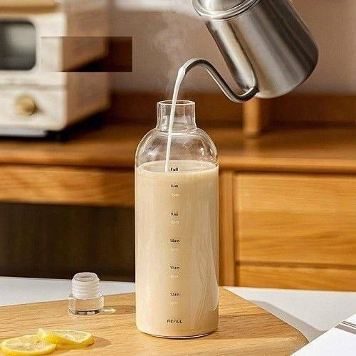 بطری پیرکس ۵۰۰ میل وارداتی ساخت چین مدل دتاکس واتر درب پیرکس