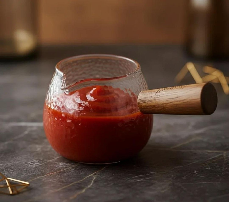سس خوری پیرکس دسته بامبو وارداتی ساخت چین مناسب سس و زعفران