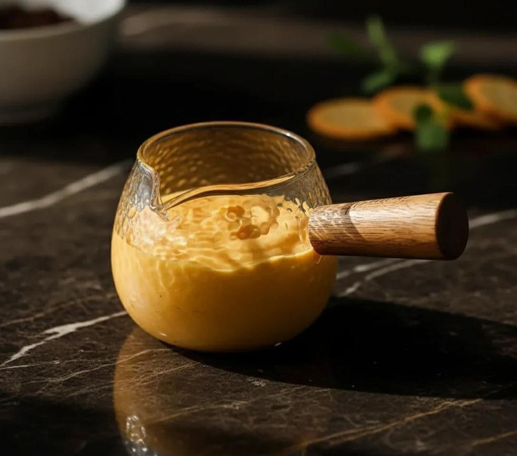 سس خوری پیرکس دسته بامبو وارداتی ساخت چین مناسب سس و زعفران