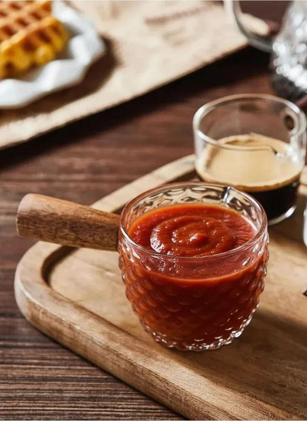 سس خوری پیرکس دسته بامبو وارداتی ساخت چین مناسب سس و زعفران