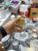 بانکه ادویه پیرکس مربع وارداتی ساخت چین دهنه ۶ سانت و ارتفاع ۸ سانت درب بامبو واشردار