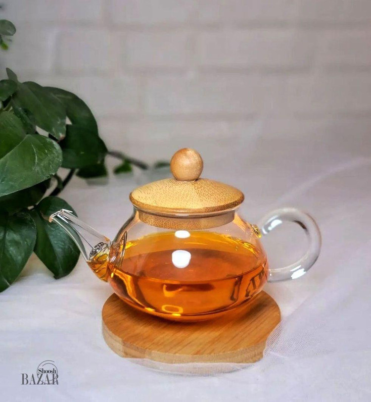 قوری زعفران ۱۰۰ میل پیرکس وارداتی ساخت چین