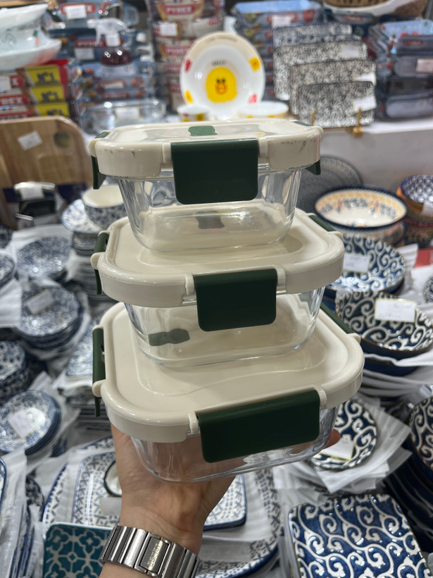 تاپر باکس بلور ۳ تایی وارداتی ساخت چین درب پلاستیکی ۴ قفله واشردار ضد نشتی
