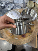 ظرف غذا دو طبقه استیل ۳۰۴ درجه یک مارک وایت پین وارداتی ساخت چین