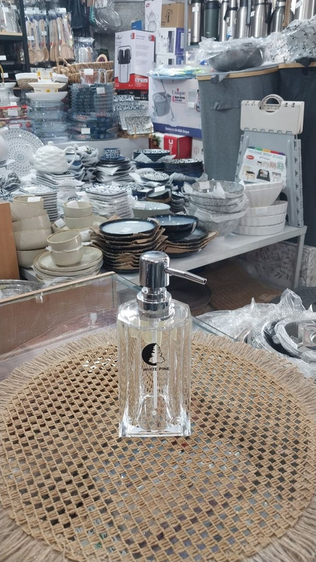 جا مایع اکریلیک مارک وایت پین وارداتی ساخت چین کیفیت بسیار شفاف در حد کریستال چک دارای پمپ با کیفیت