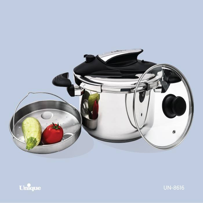 زودپز ۷ لیتر مارک یونیک اصلی وارداتی ساخت چین مدل UN-8624 جنس استیل