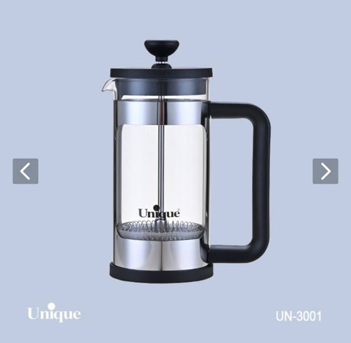 فرنچ پرس پیرکس آنتی شوک مارک یونیک اصلی شرکتی کد UN-۳۰۰۱ وارداتی ساخت چین جنس بسیار ضخیم و سنگین حجم ۳۵۰ میل
