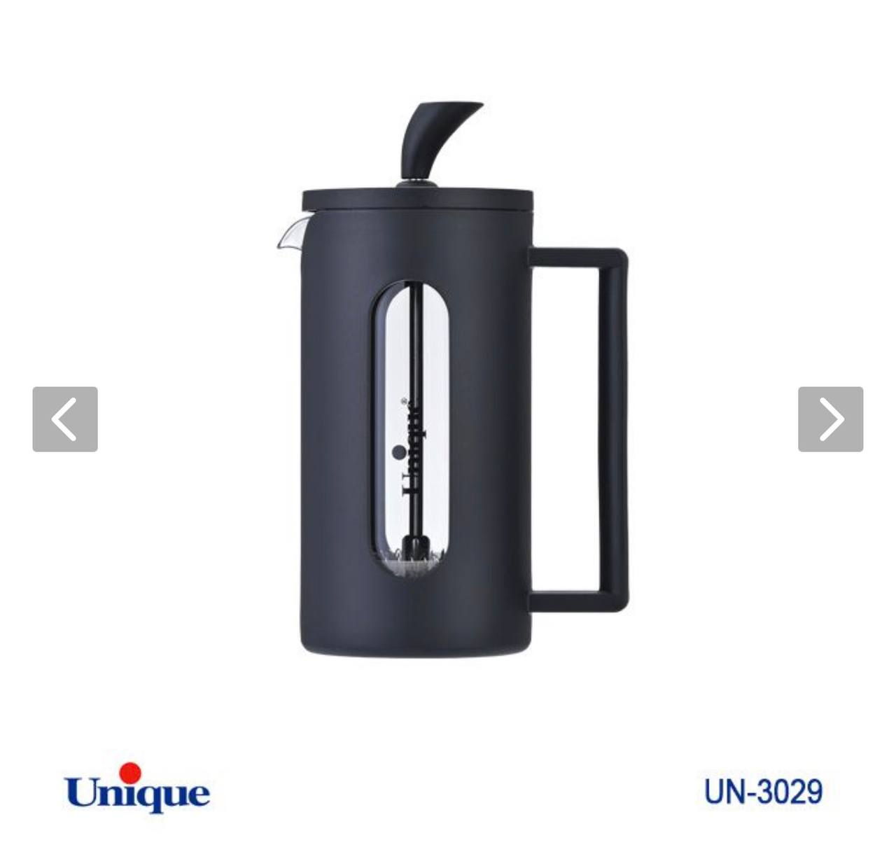 فرنچ پرس پیرکس آنتی شوک مارک یونیک اصلی شرکتی کد UN-۳۰۲۹ وارداتی ساخت چین جنس بسیار ضخیم و سنگین حجم ۳۵۰ میل