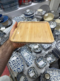 شیرینی خوری پایه دار چوب بامبو وارداتی ساخت چین ورق ضخیم کیفیت عالی ابعاد ۶ در ۲۰ سانت
